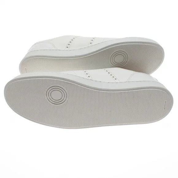 Rubirosa NWB Judy Casual Lace Up Sneakers Size 45 (US 12) in Solid White Leather